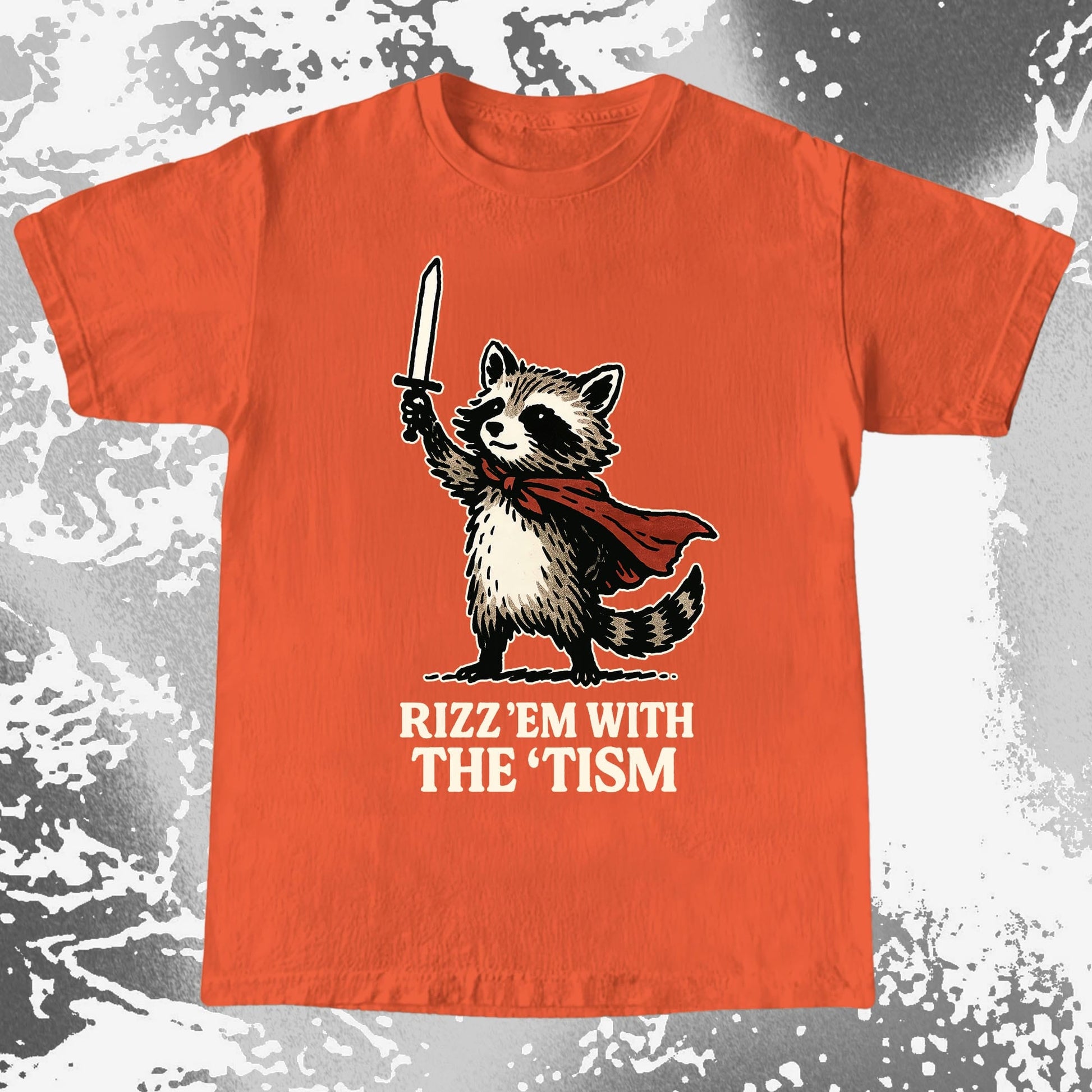 Raccoon Rizz Em With The Tism, funny meme tee gift (view 5)