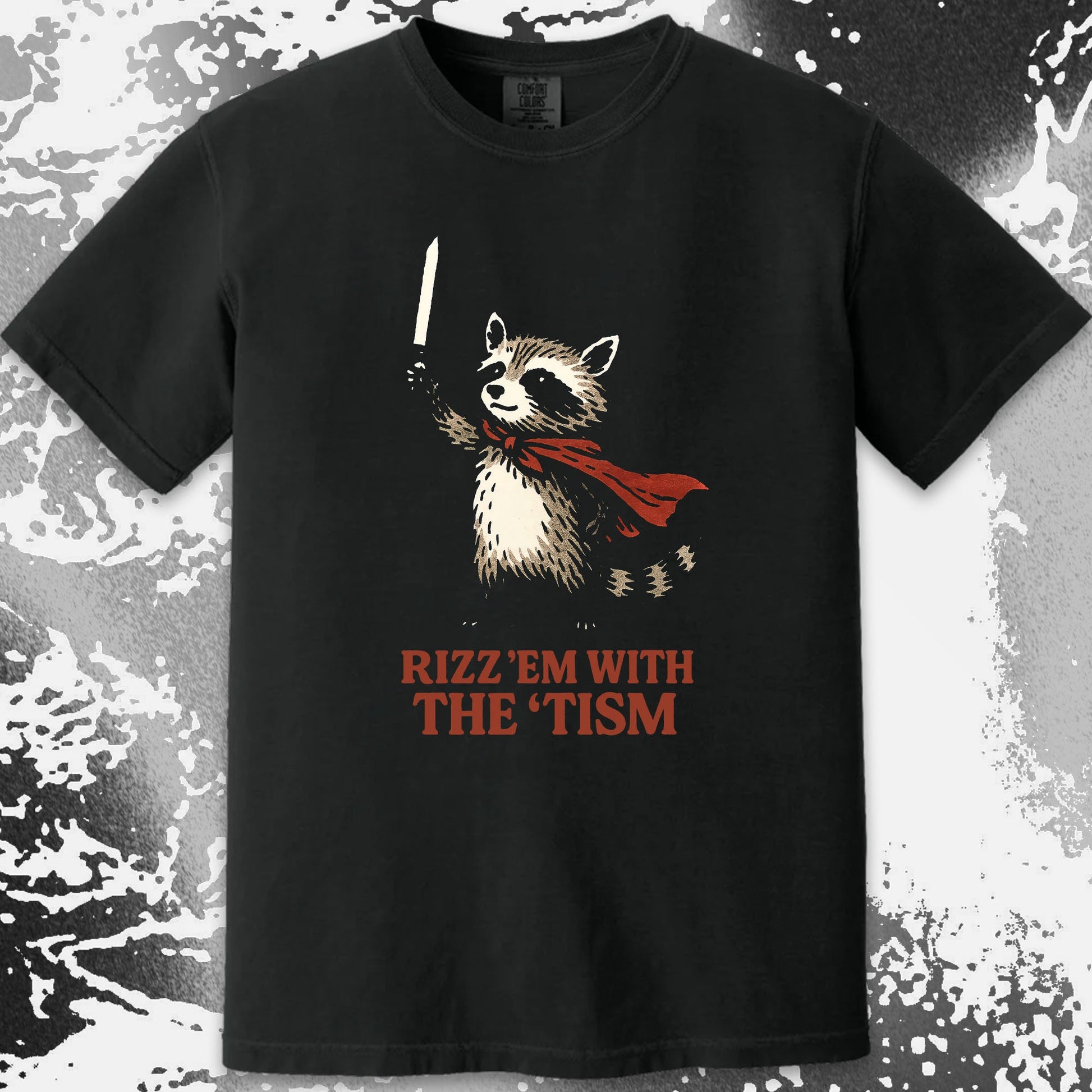 Raccoon Rizz Em With The Tism, funny meme tee gift (view 11)