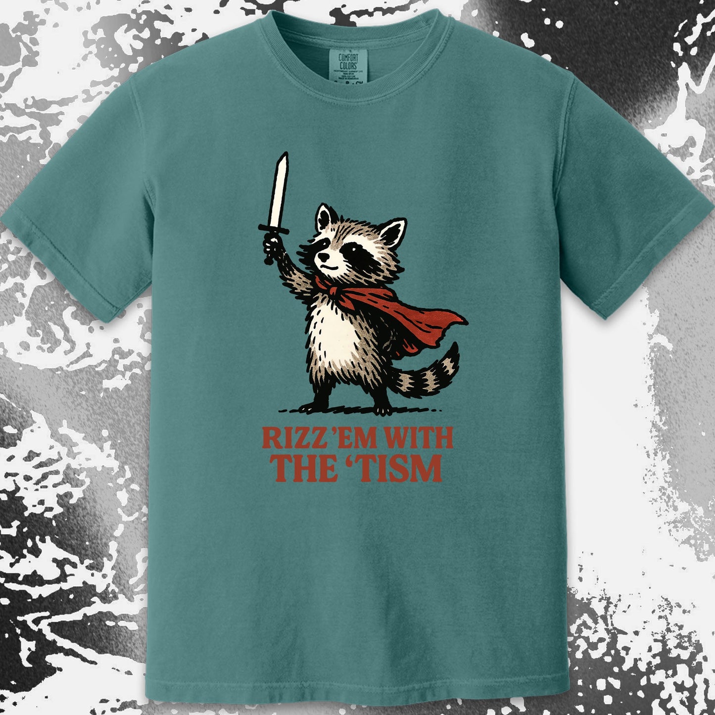 Raccoon Rizz Em With The Tism, funny meme tee gift (view 13)