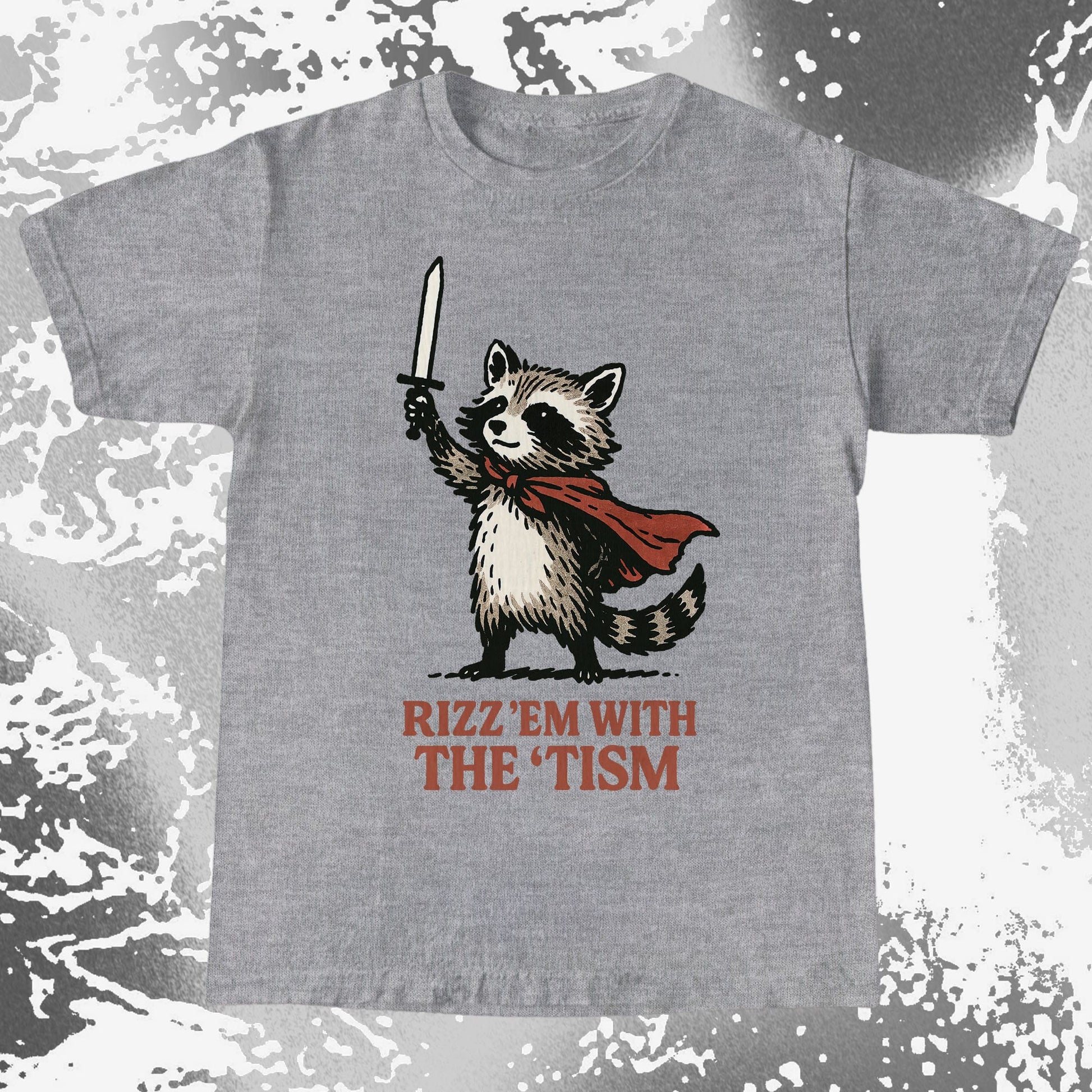 Raccoon Rizz Em With The Tism, funny meme tee gift (view 8)