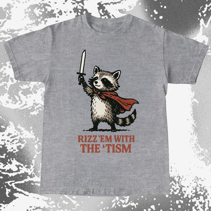 Raccoon Rizz Em With The Tism, funny meme tee gift (view 8)