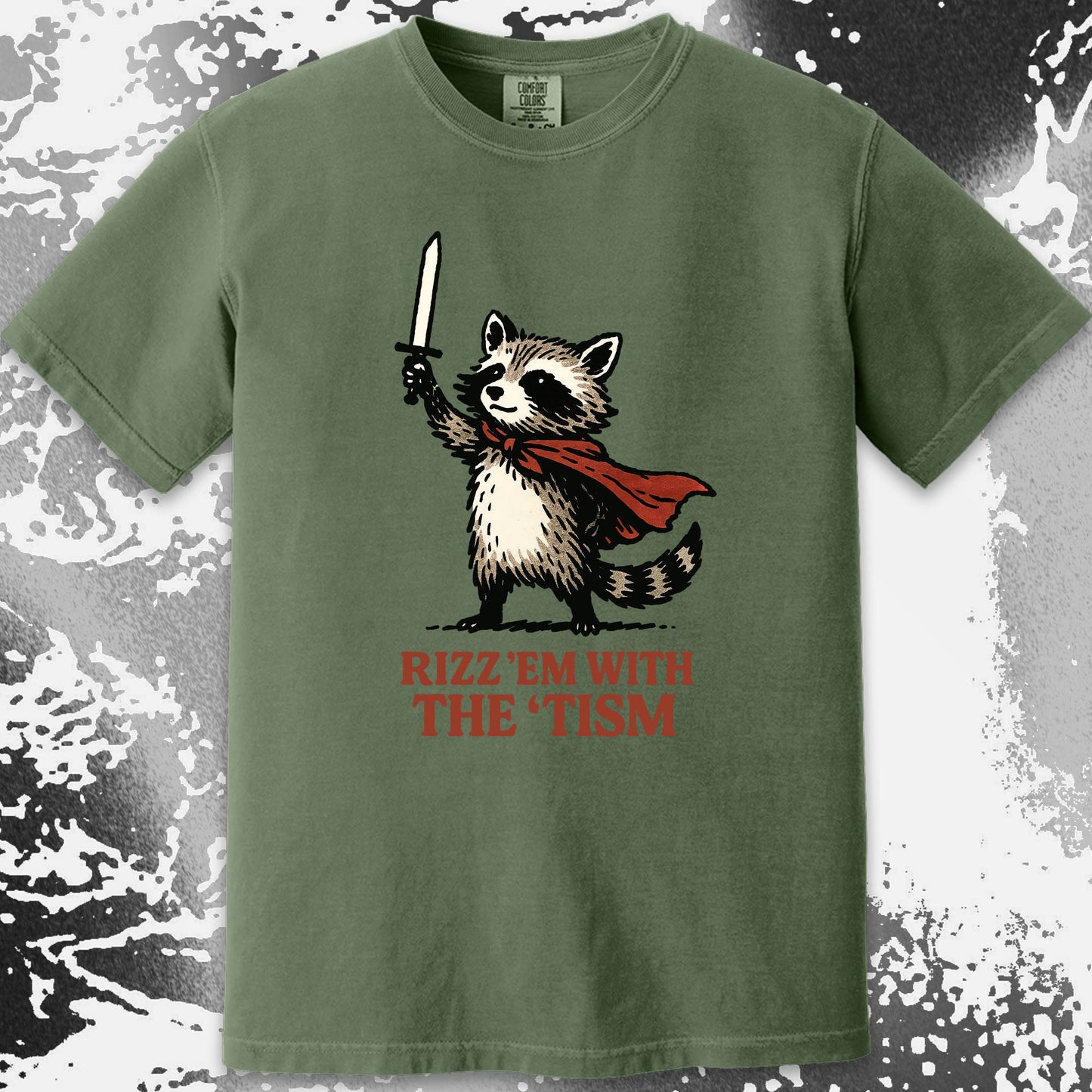 Raccoon Rizz Em With The Tism, funny meme tee gift (view 14)