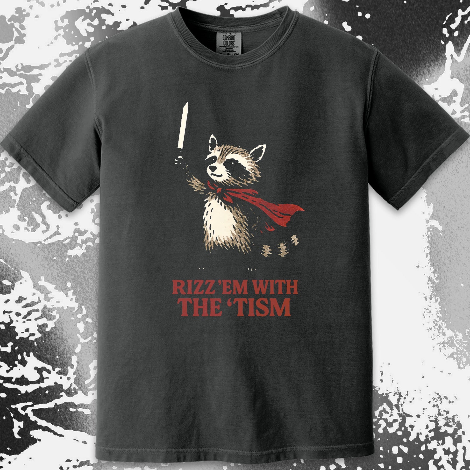 Raccoon Rizz Em With The Tism, funny meme tee gift (view 12)