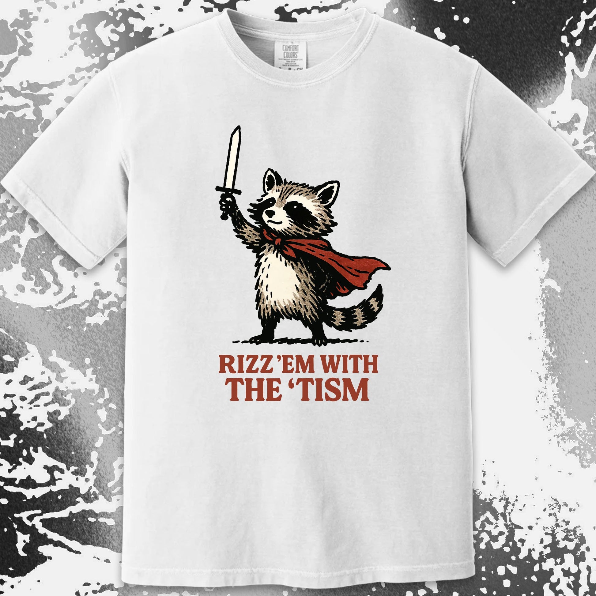 Raccoon Rizz Em With The Tism, funny meme tee gift (view 10)