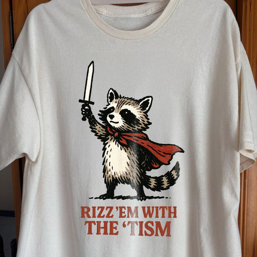 Raccoon Rizz Em With The Tism, funny meme tee gift