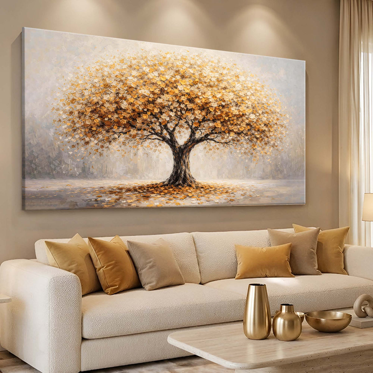 Radiant Golden Tree