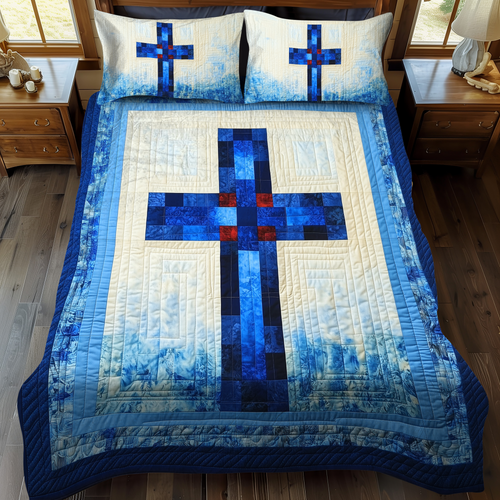 Redeeming Light 3-Piece Quilted Bedding Set - Single (59" x 70")