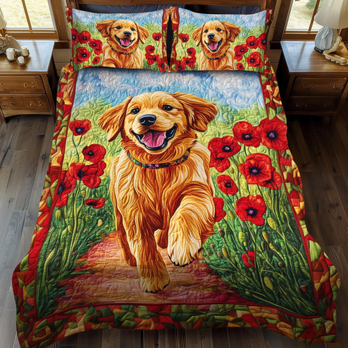 Retriever Haven 3-Piece Quilted Bedding Set - Single (59" x 70")