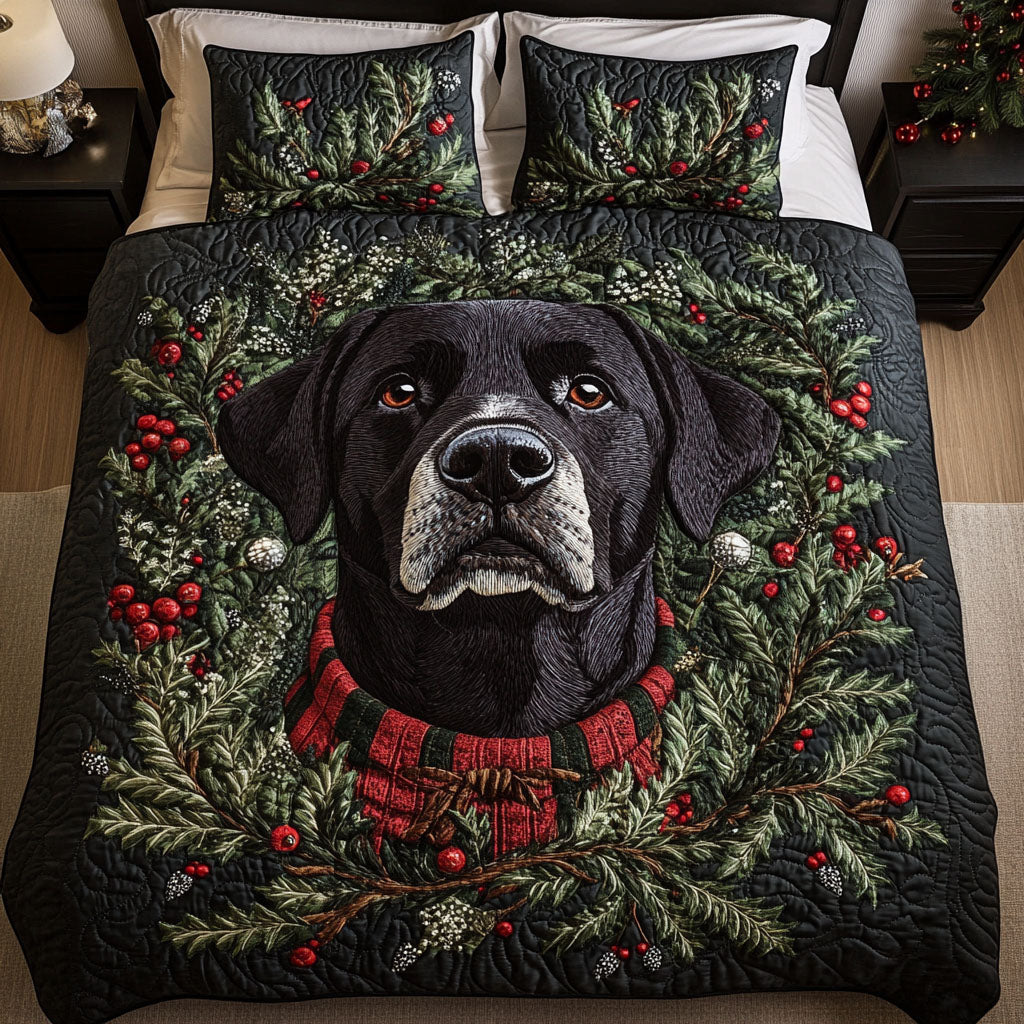 Retriever Frosted Friend 3-Piece Quilted Bedding Set - Single (59" x 70")