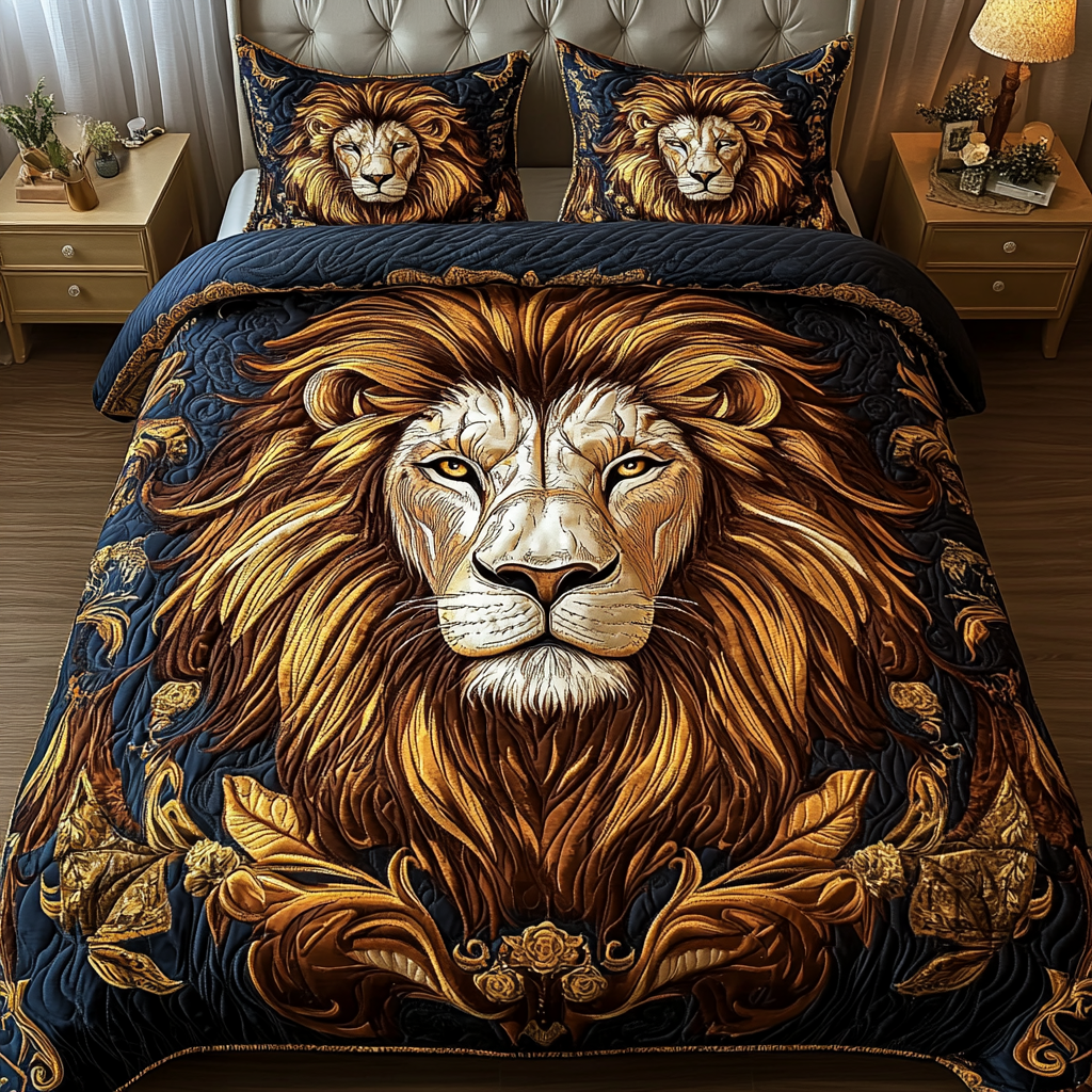 Roaring Legacy 3-Piece Quilted Bedding Set - Single (59" x 70")