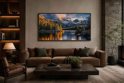 Rocky Mountain National Park Colorado Framed Canvas Wall Art