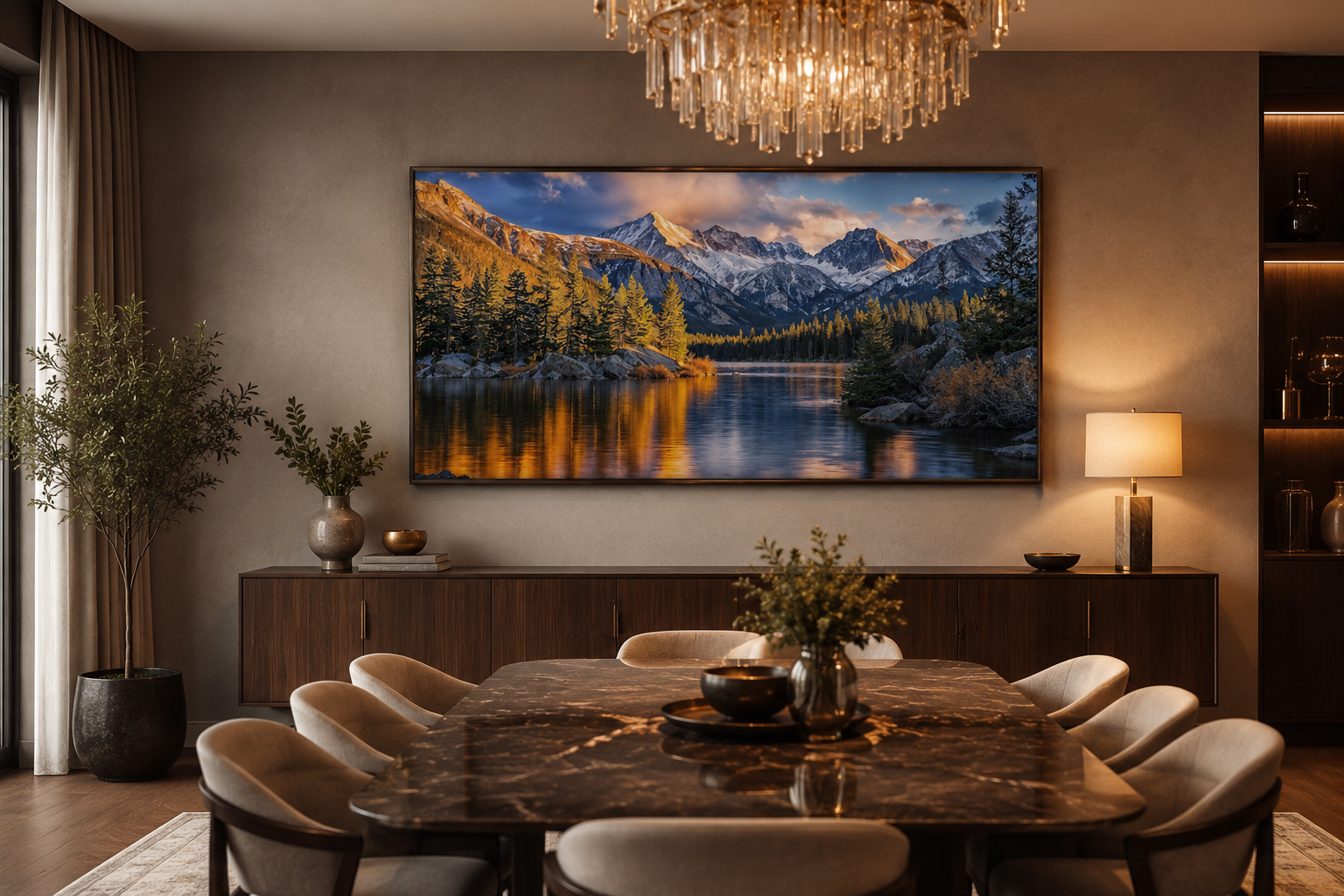 Rocky Mountain National Park Colorado Framed Canvas Wall Art