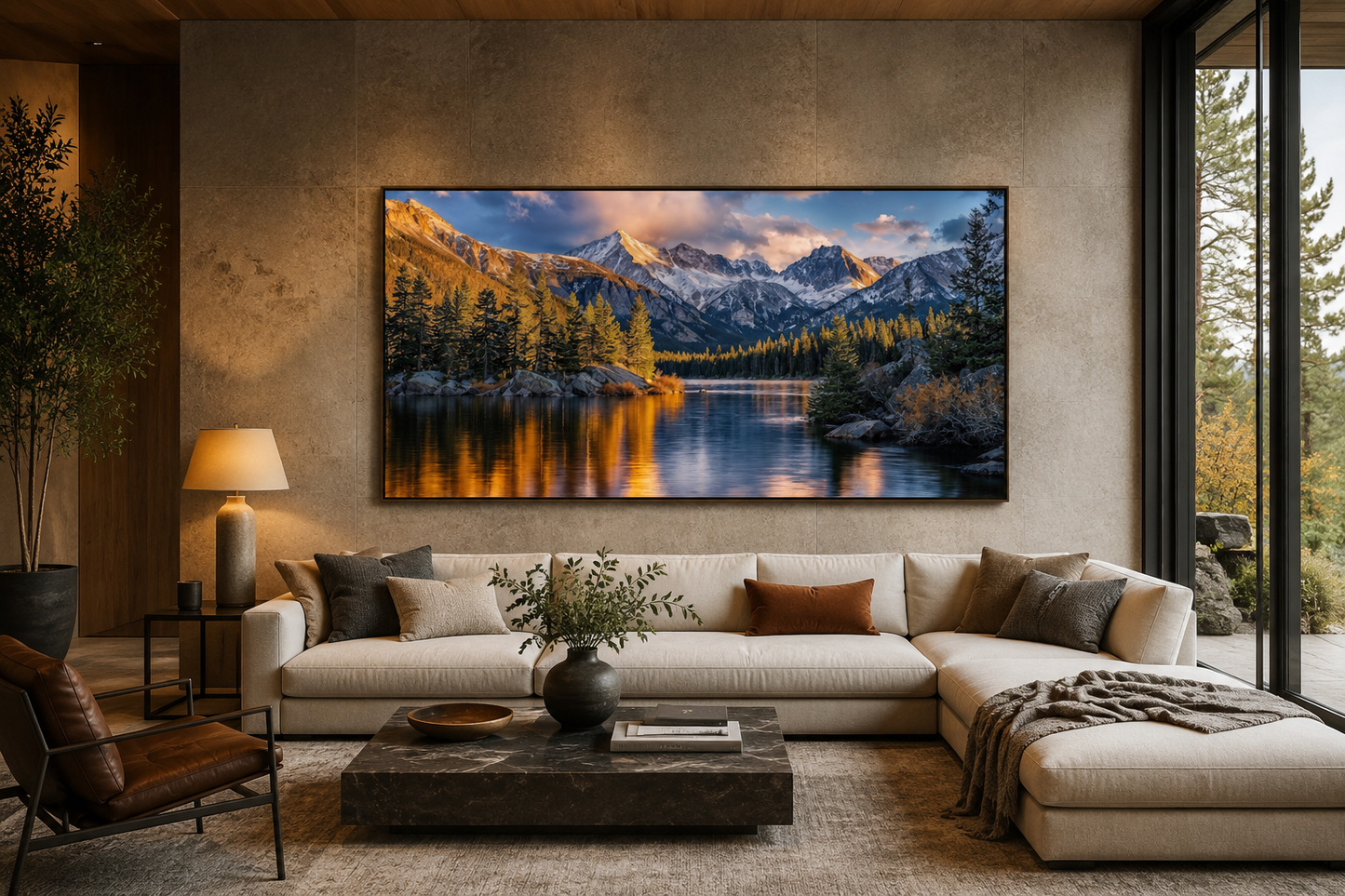 Rocky Mountain National Park Colorado Framed Canvas Wall Art