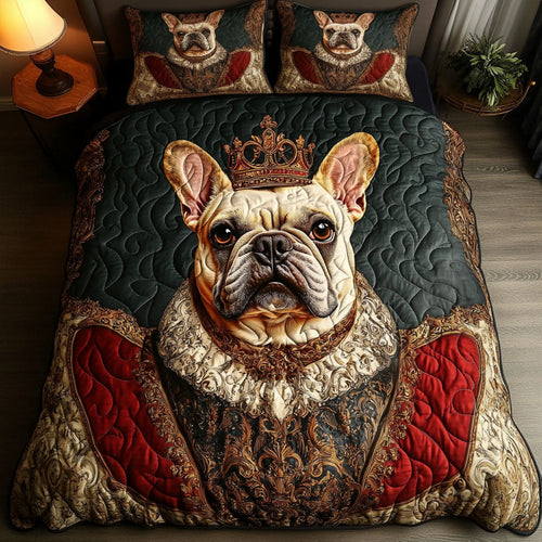 Royal Pup Majesty 3-Piece Quilted Bedding Set - Single (59" x 70")