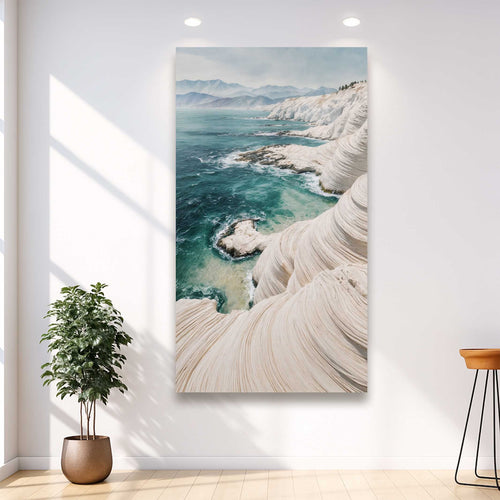 Waves of Serenity Plaster Abstract Wall Art II