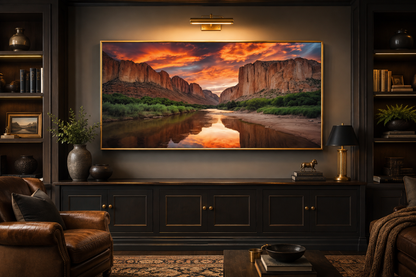 Santa Elena Canyon Big Bend National Park Sunset Canvas Wall Art