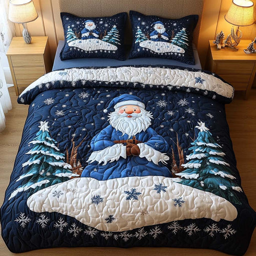 Santa Magic 3-Piece Quilted Bedding Set - Single (59" x 70")