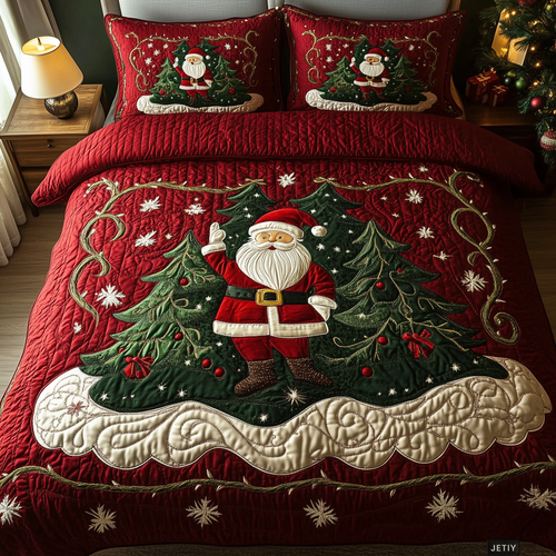 Single (59'' x 70'') /Santa Workshop Wonder 3-Piece Quilted Bedding Set