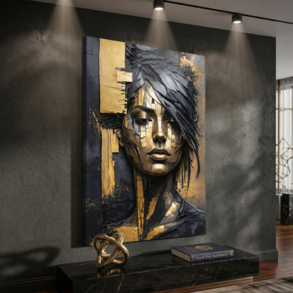 Abstract Sculpted Portrait