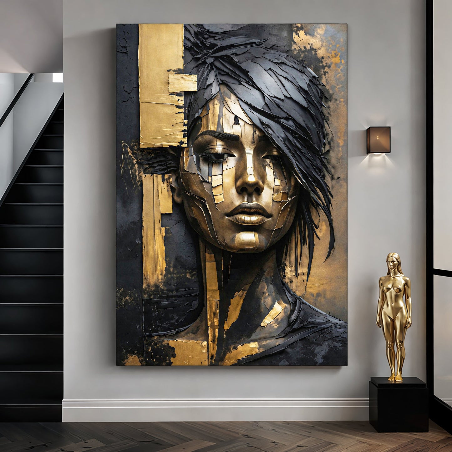 Abstract Sculpted Portrait