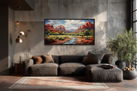 Sedona Arizona Red Rock State Park Southwestern Framed Canvas Wall Art
