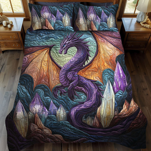 Shadowflame 3-Piece Quilted Bedding Set - Single (59" x 70")