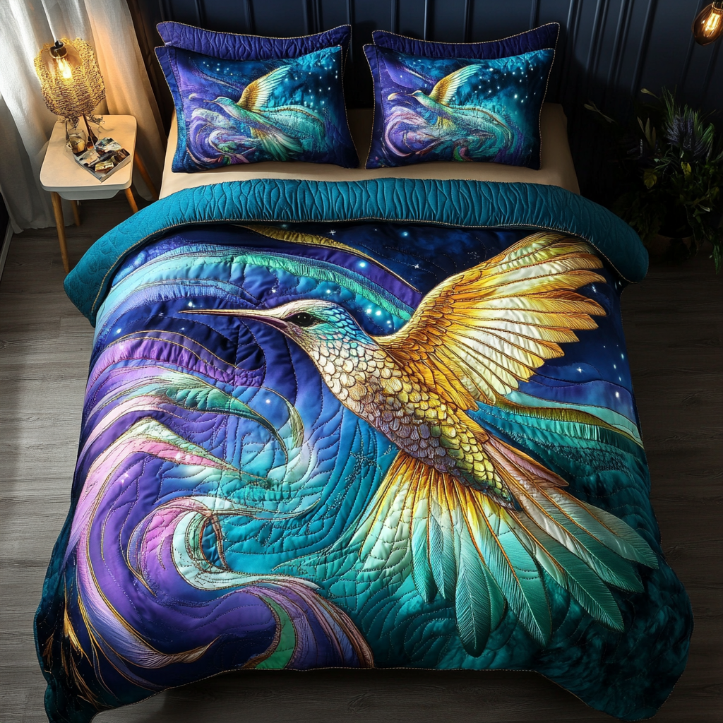 Sky Jewel 3-Piece Quilted Bedding Set - Single (59" x 70")