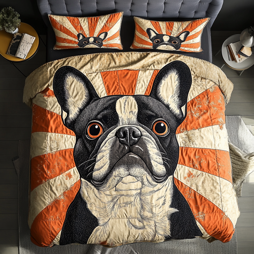 Snuggle Pup 3-Piece Quilted Bedding Set - Single (59" x 70")