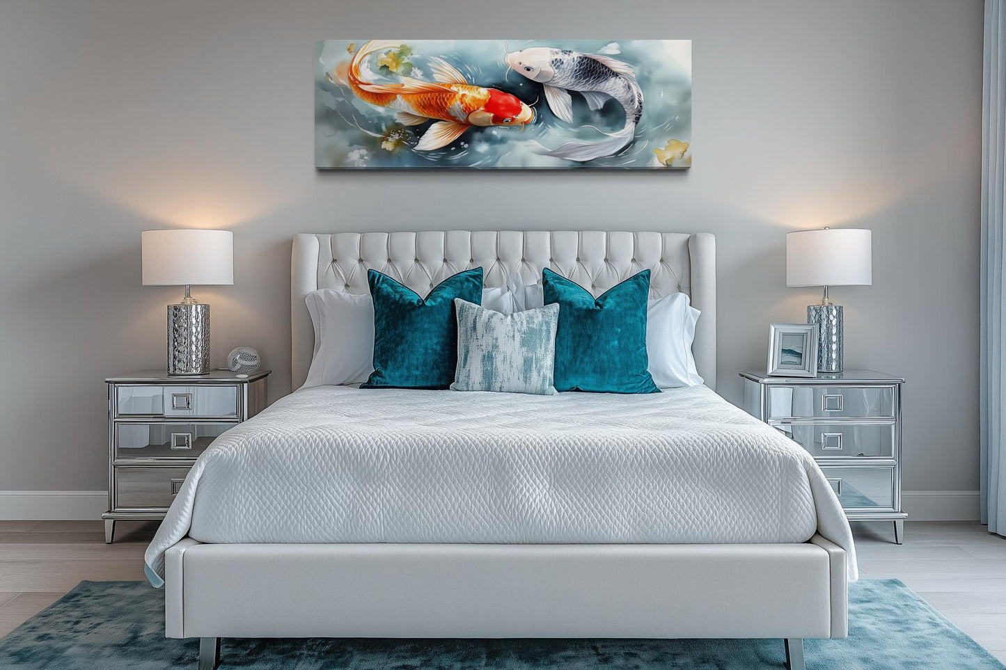 Soft Koi Fish Long Horizontal Wall Art