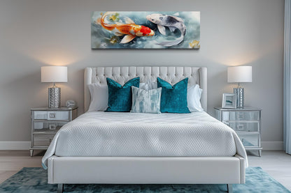 Soft Koi Fish Long Horizontal Wall Art