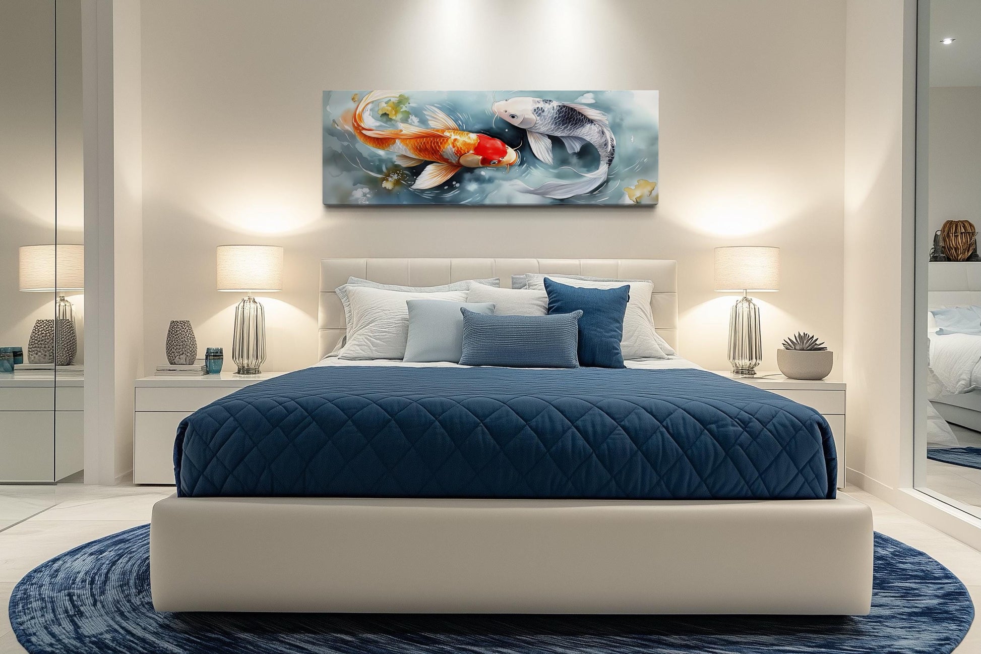 Soft Koi Fish Long Horizontal Wall Art