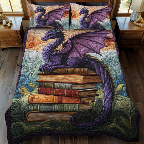 Starborn Scales 3-Piece Quilted Bedding Set - Single (59" x 70")