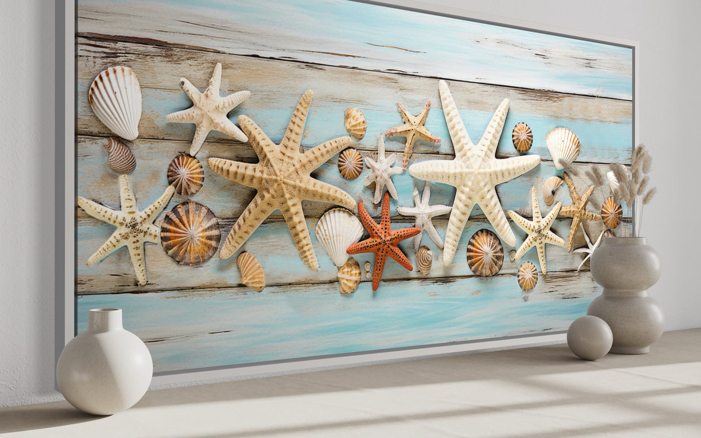 Starfish and Seashells Wall Art – Coastal Wall Decor | Beach House Art
