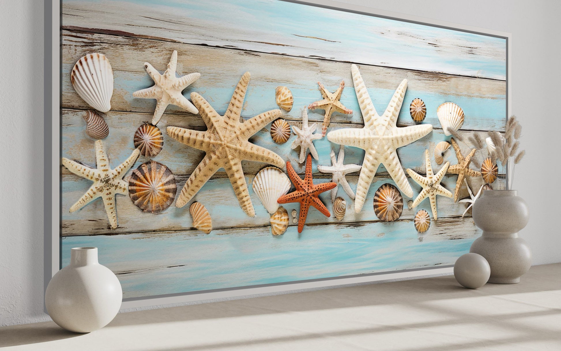 Starfish and Seashells Wall Art – Coastal Wall Decor | Beach House Art