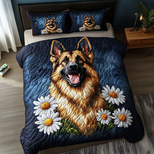 Strong Heart Shepherd 3-Piece Quilted Bedding Set - Single (59" x 70")