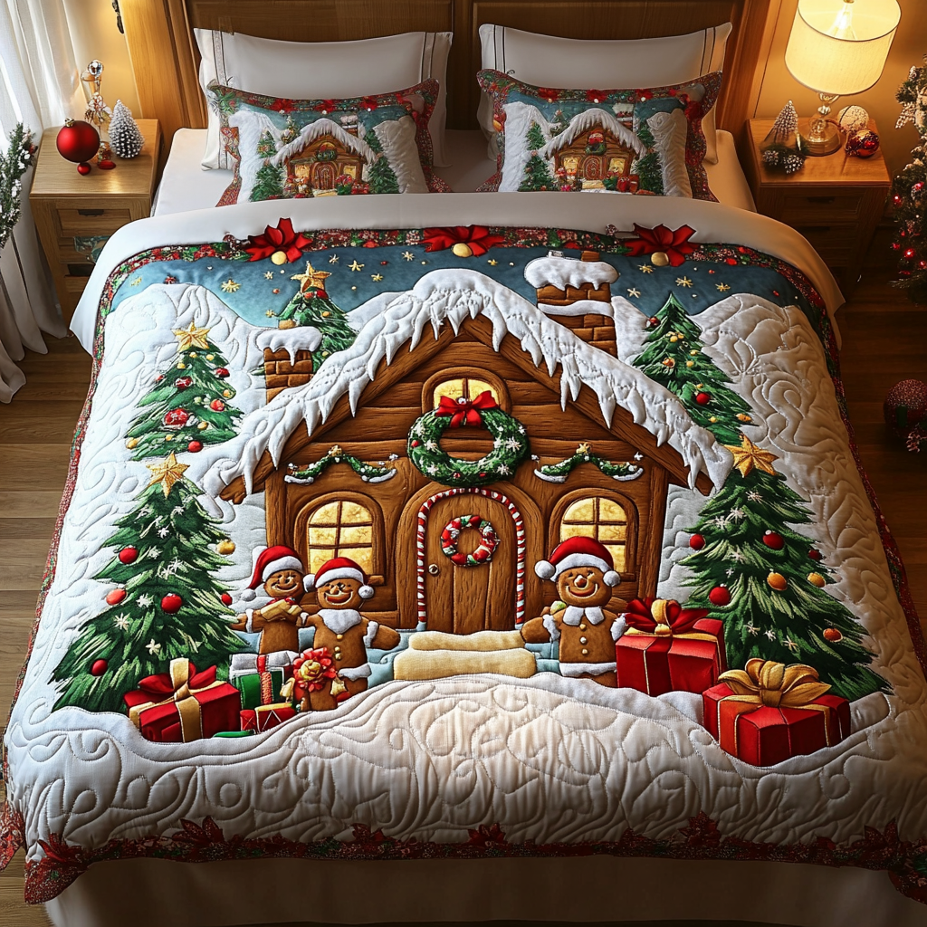 Sugarhouse Snuggle 3-Piece Quilted Bedding Set - Single (59" x 70")