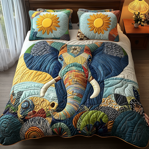Sunlit Wanderer Quilted Bedding Set - Single (59" x 70")
