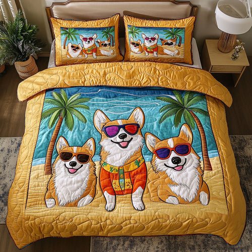 Sunny Day Pack 3-Piece Quilted Bedding Set - Single (59" x 70")