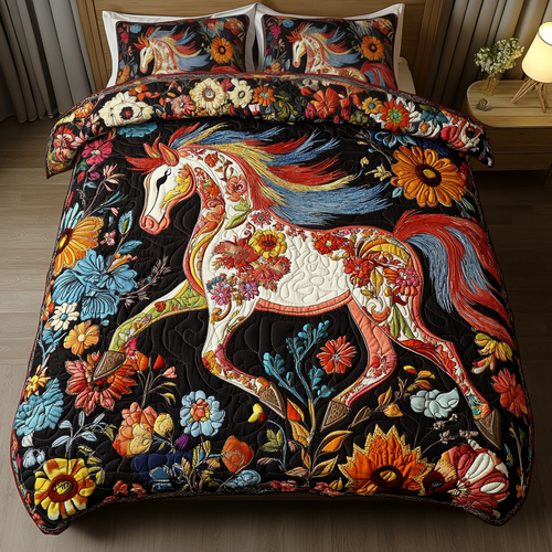 Sunset Rider 3-Piece Quilted Bedding Set - Single (59" x 70")