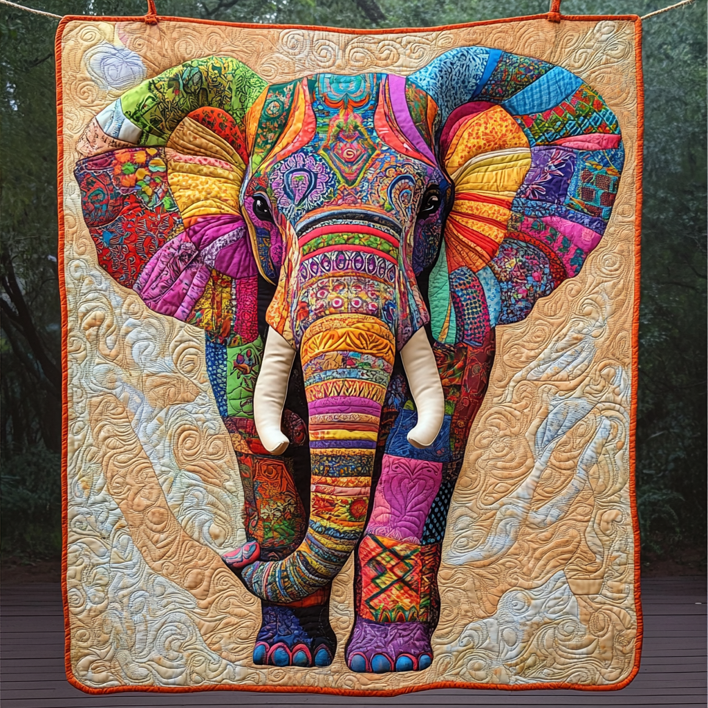 Throw (55'' x 60'') /Sunset Strider Quilted Blanket