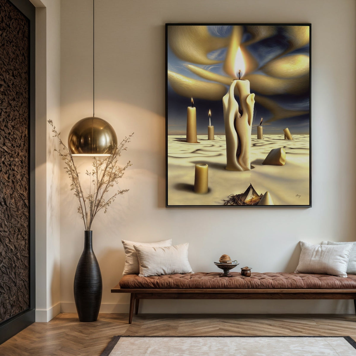 Canvas Print: "Surreal Flames"
