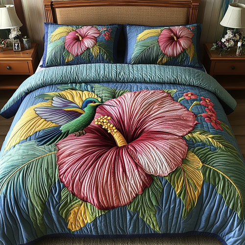 Sweet Hover 3-Piece Quilted Bedding Set - Single (59" x 70")