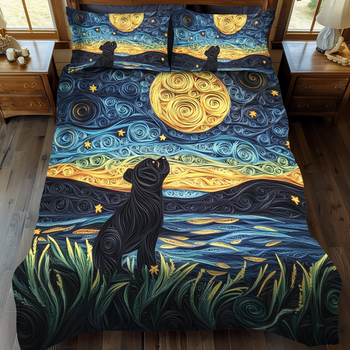 Sweet Pug 3-Piece Quilted Bedding Set - Single (59" x 70")