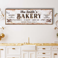 Bakery Sign - Style 1 - canvas