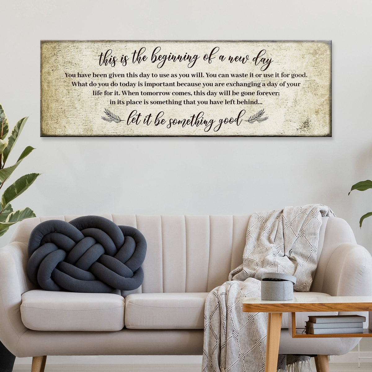 Beginning Of A New Day Inspirational Sign V
