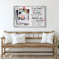 To My Daughter Marriage Message Sign