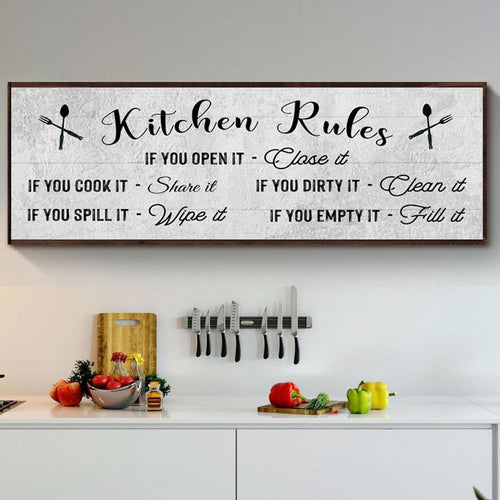 If You Cook It, Share It Kitchen Rules Sign II ()