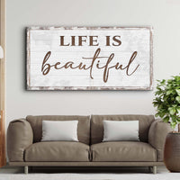 Life Is Beautiful Sign