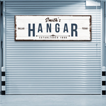 Hangar Sign - Style 1 - canvas