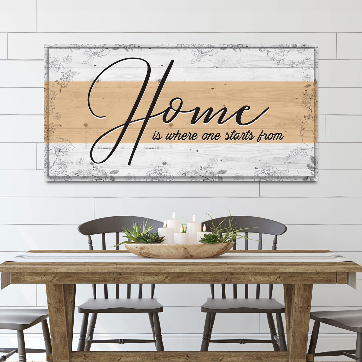 Home Is Where One Starts Sign